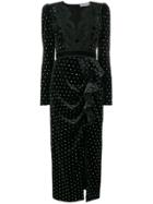 Self-portrait Glitter Stones Evening Dress - Black
