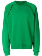 Maison Margiela Distressed Patch Sweatshirt - Green