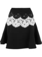 Lanvin Lace Skirt, Women's, Size: 36, Black, Polyamide/polyester/spandex/elastane