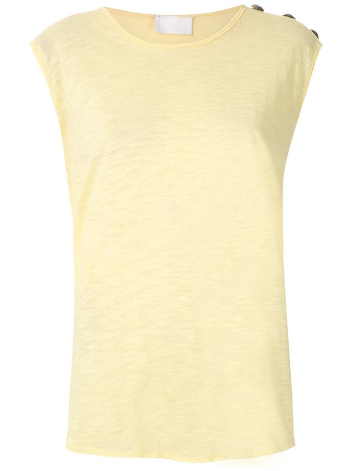 Andrea Bogosian Decorative Buttons Tank - Yellow
