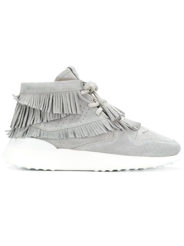 Tod's Flatform Hi-top Sneakers - Grey