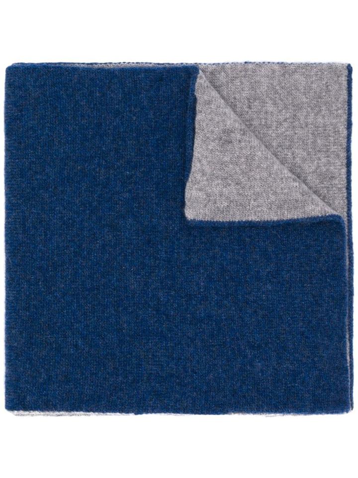 Dell'oglio Two-tone Cashmere Scarf - Blue