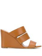 Paris Texas Multi-strap Wedge Sandals - Brown