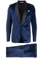 Manuel Ritz Two-piece Velvet Suit - Blue