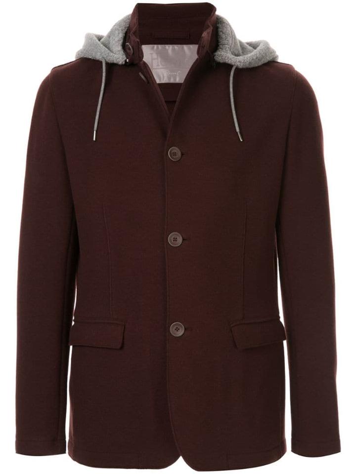 Herno Detachable Hood Jacket - Red
