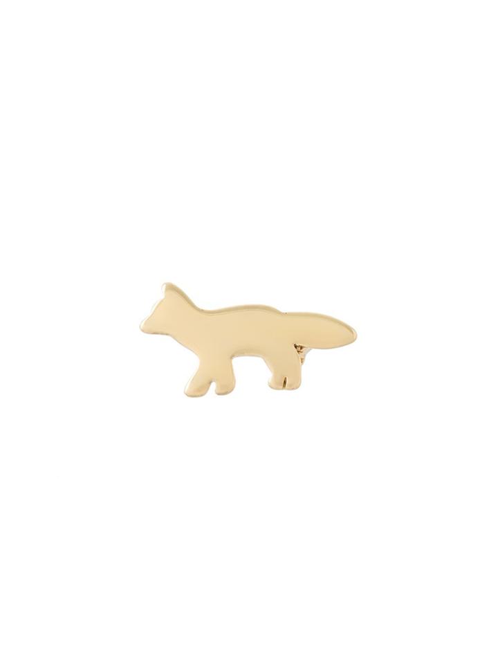 Maison Kitsuné 'fox' Brooch - Metallic