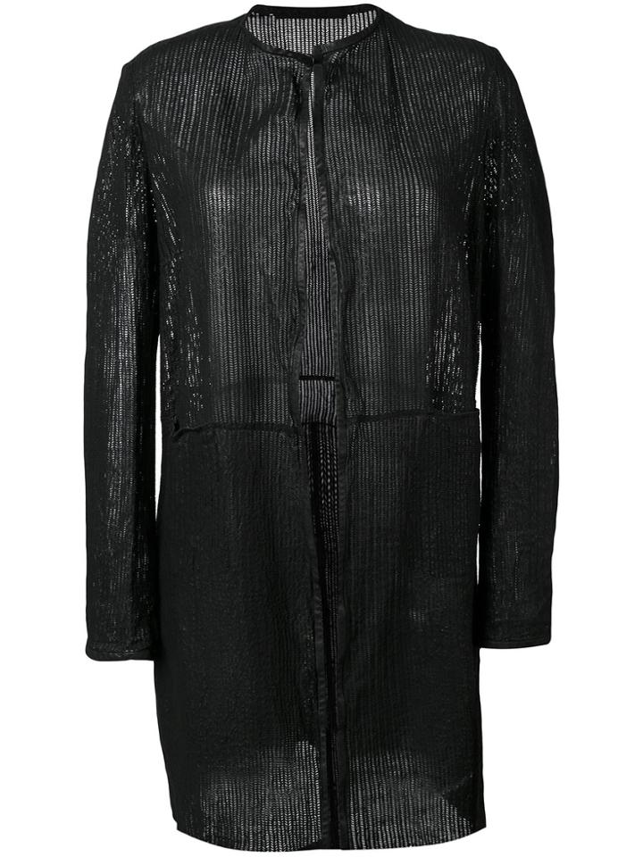 Salvatore Santoro Open Front Cardi Coat - Black