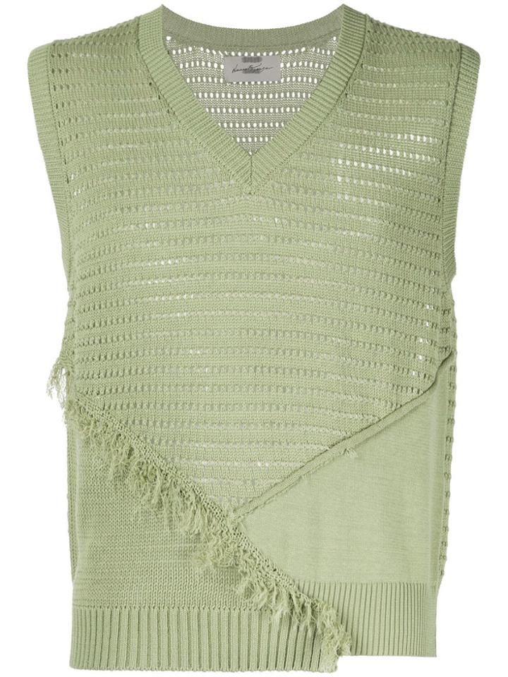 Necessity Sense Fish Tank Gossamer Sweater - Green