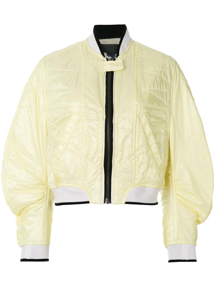 Haider Ackermann Cropped Bomber Jacket - Yellow & Orange