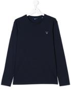 Gant Kids Logo Long Sleeve T-shirt - Blue