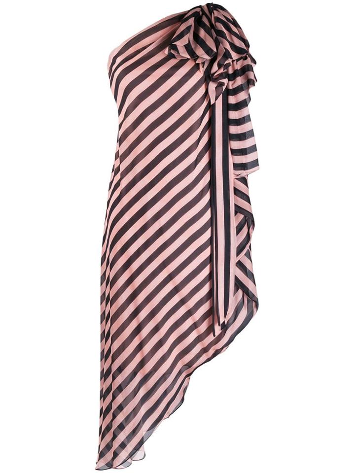 Temperley London Linden Striped Dress - Black