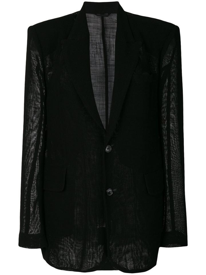 Ann Demeulemeester Oversized Blazer - Black