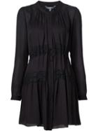 Maiyet Button Up A-line Dress, Women's, Size: 34, Black, Silk