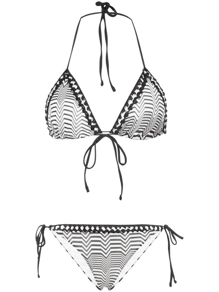 Missoni Striped Bikini - Black