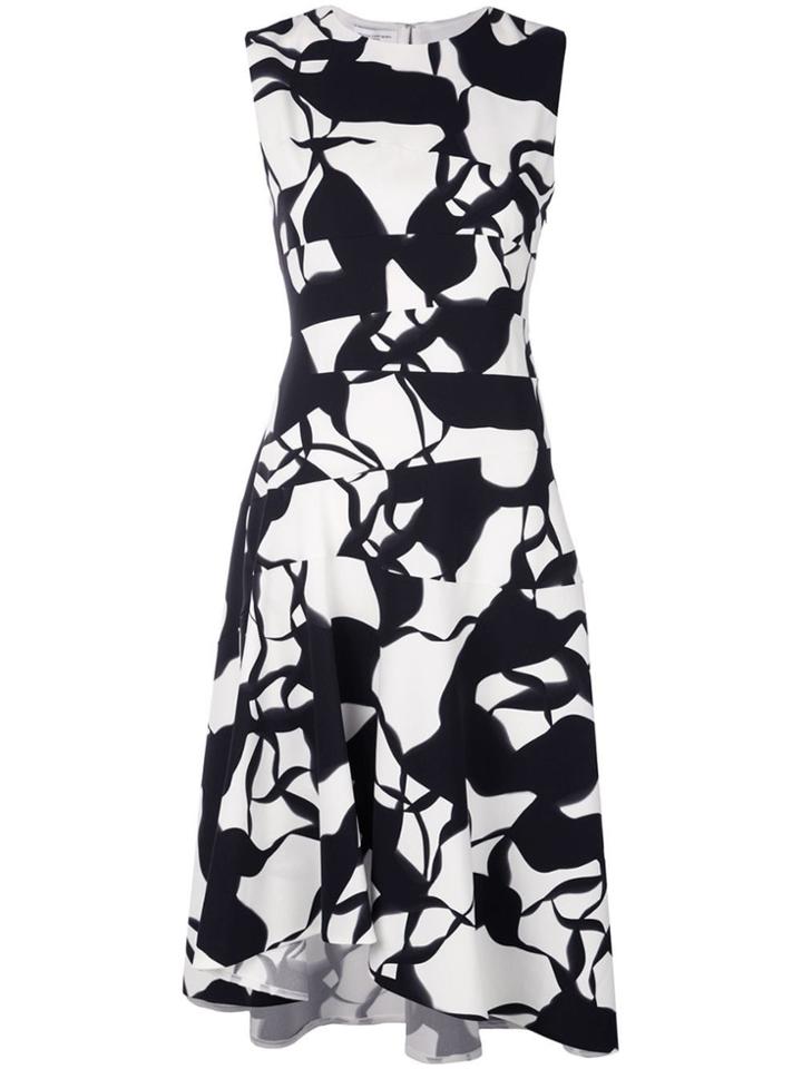 Narciso Rodriguez Abstract Pattern Dress - White