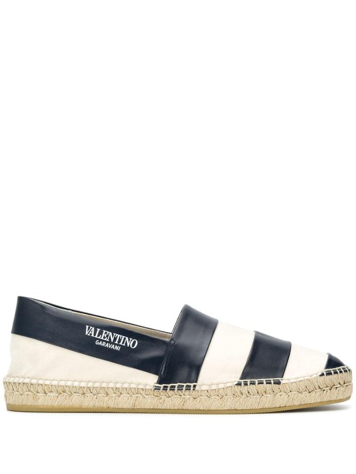 Valentino Striped Espadrilles - Neutrals