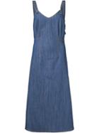 Adam Lippes Denim Pinafore Dress, Women's, Size: 2, Blue, Cotton/polyurethane