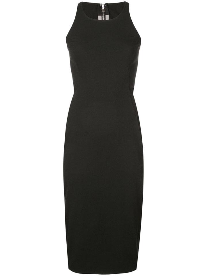 Rick Owens Fitted Silhouette Dress - Black