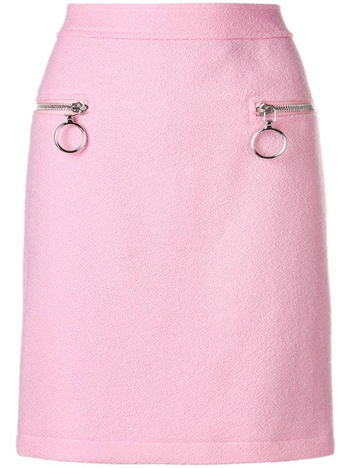 Moschino Zipped Pockets Skirt - Pink & Purple
