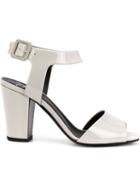 Giuseppe Zanotti Design Emmanuelle Sandals, Women's, Size: 37, Grey, Patent Leather