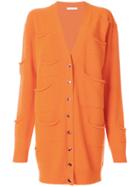 Jw Anderson Pocket Detail Cardigan - Yellow & Orange