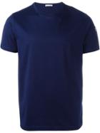 Moncler Stripe Appliqué T-shirt - Blue