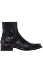 Raf Simons Leather Ankle Boots - Black