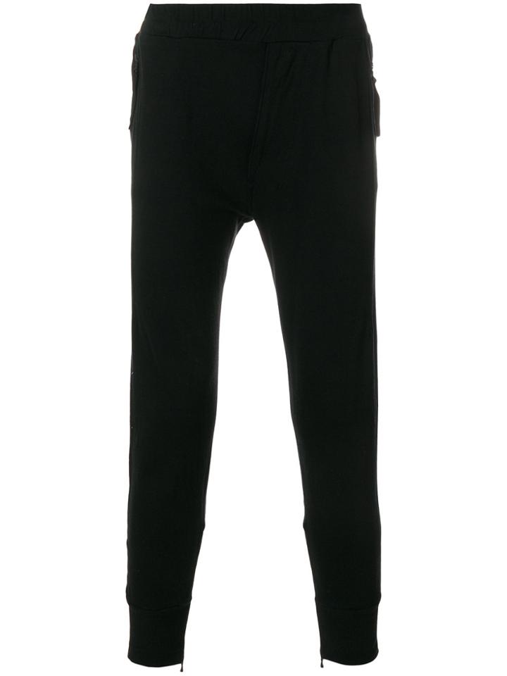 Julius Zip-detailed Track Pants - Black
