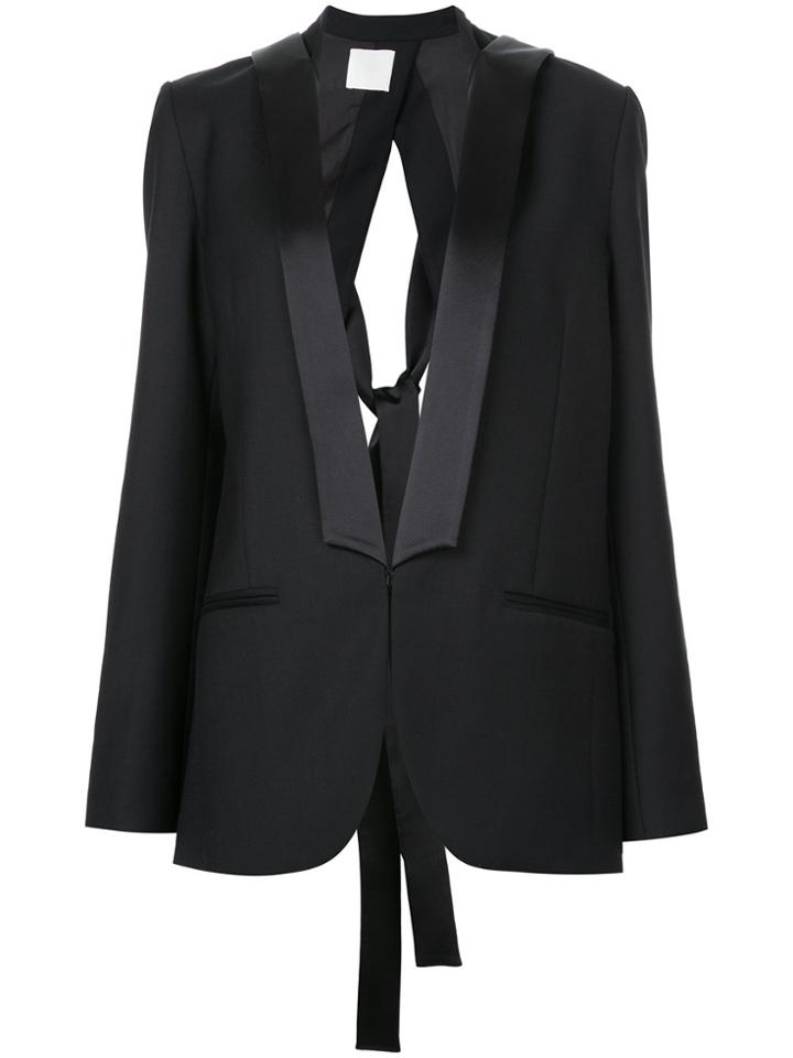 Dion Lee Lapel Tie Blazer - Black