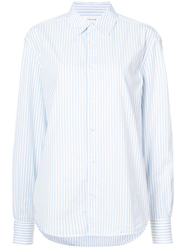Frame Denim Striped Shirt - White