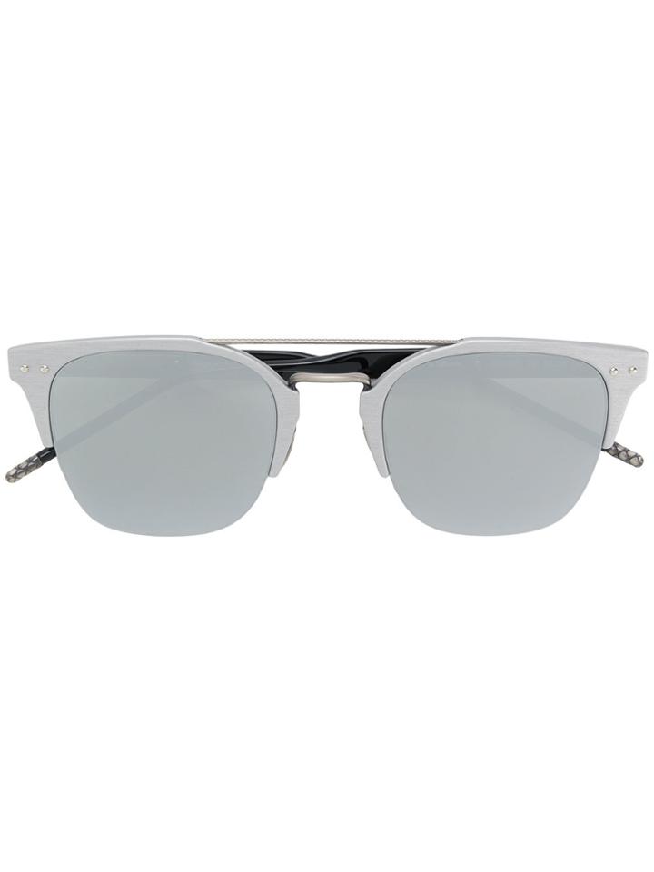Bottega Veneta Eyewear Square Tinted Sunglasses - Metallic