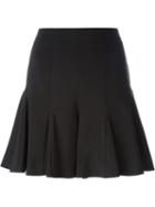 Opening Ceremony Pleated Hem A-line Skirt, Women's, Size: 2, Black, Polyester/polyurethane