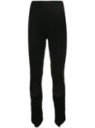 Ports 1961 Ribbed Holey Knee Leggings - Black