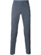 Dondup Gaubert Trousers, Men's, Size: 38, Grey, Cotton/spandex/elastane