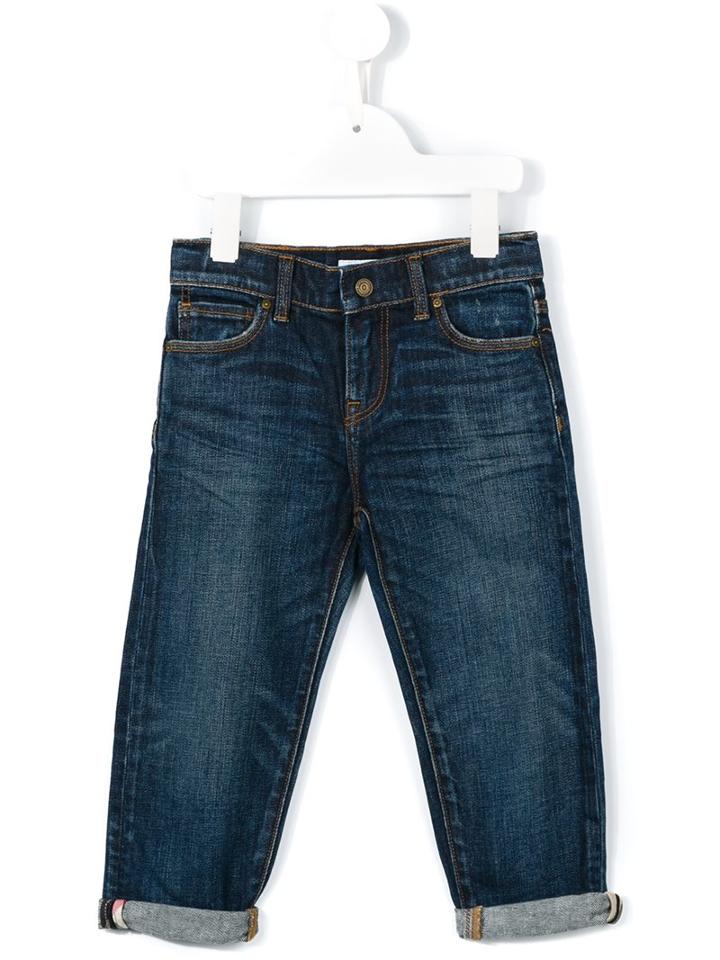 Burberry Kids Relaxed Fit Jeans, Girl's, Size: 10 Yrs, Blue