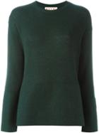 Marni Split Sleeve Jumper, Women's, Size: 42, Green, Cashmere