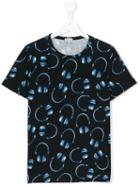 Paul Smith Junior - Headphones Print T-shirt - Kids - Cotton - 14 Yrs, Boy's, Blue