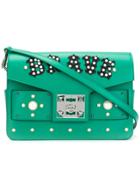 Salar Embellished Satchel - Green