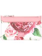 Dolce & Gabbana Rose Print Coin Purse - Pink & Purple