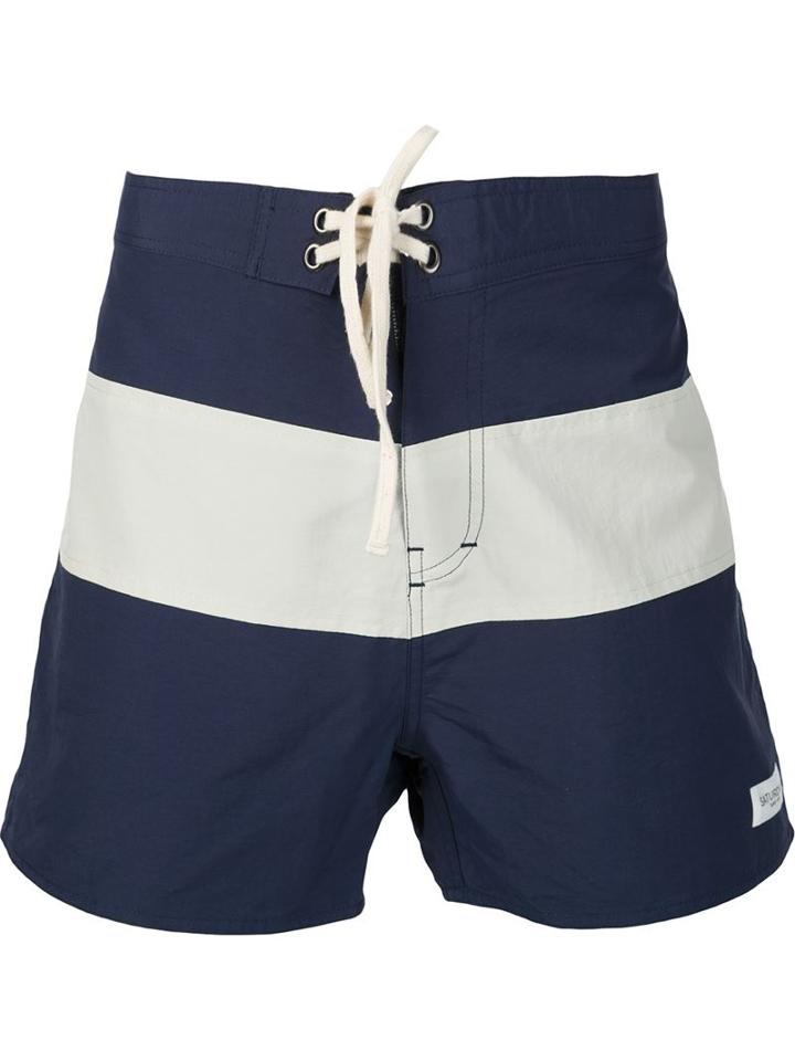 Saturdays Surf Nyc Two-tone Bathing Shorts