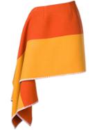 Calvin Klein 205w39nyc Asymmetric Mini Skirt - Yellow & Orange