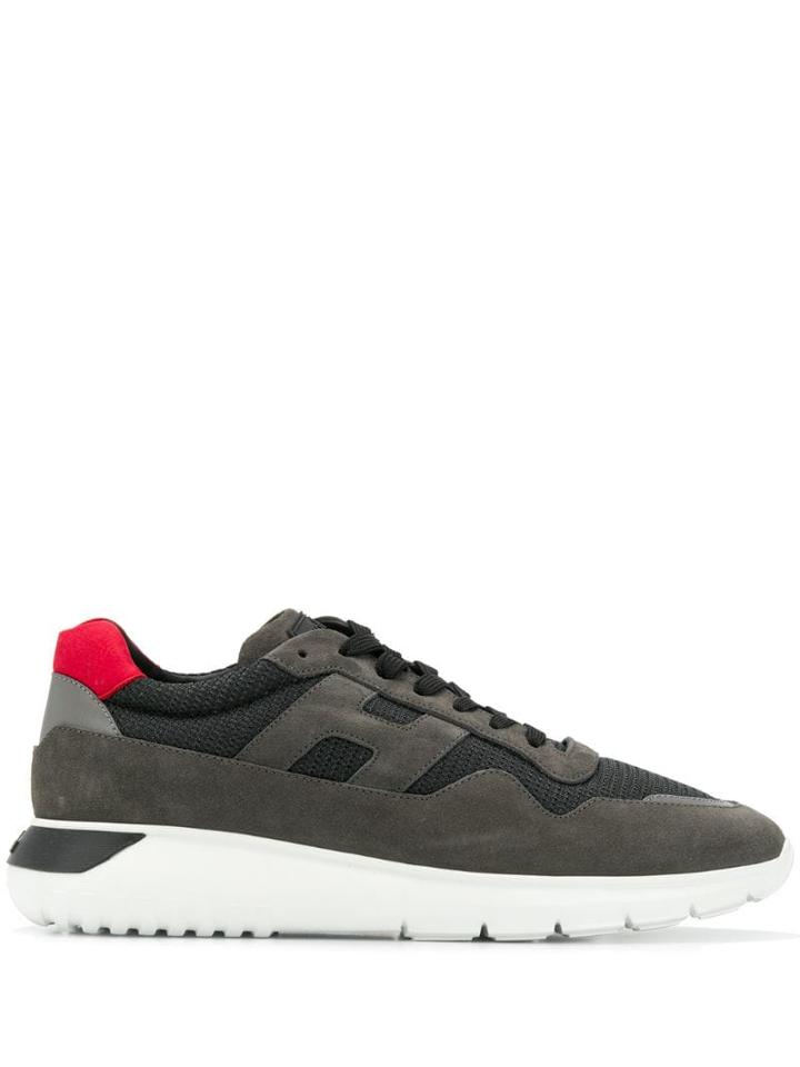 Hogan Panelled Low Top Sneakers - Grey