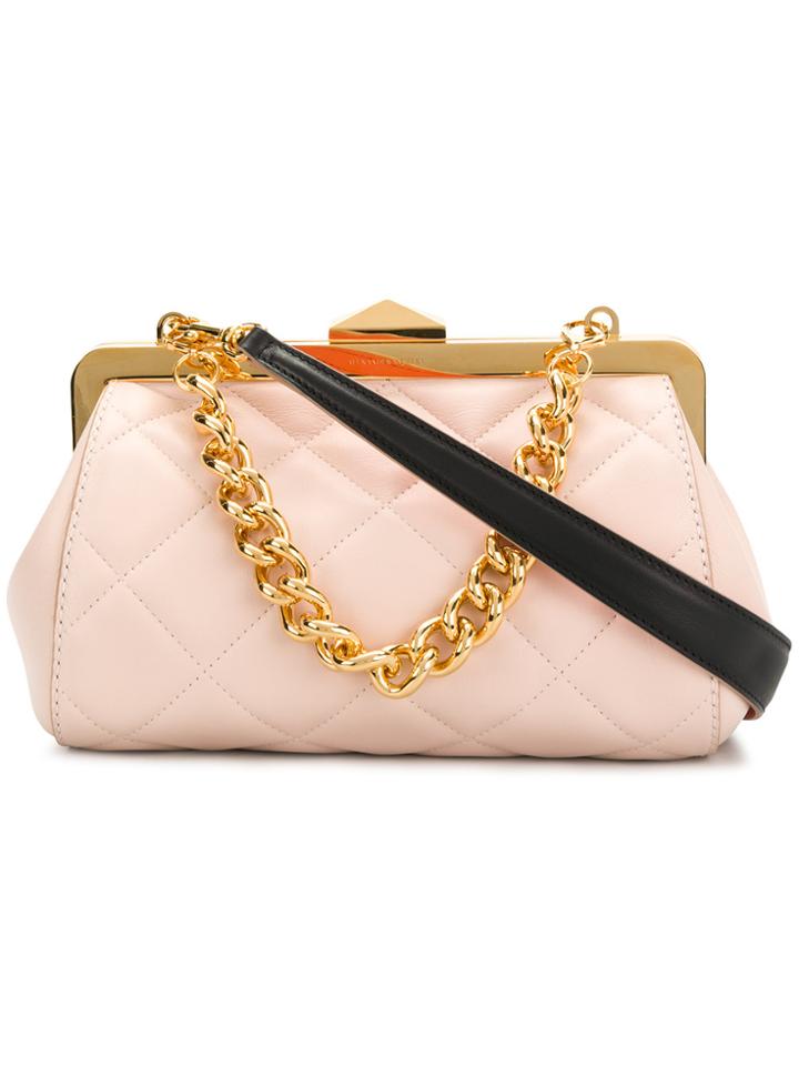 Alexander Mcqueen Quilted Shoulder Bag - Pink & Purple