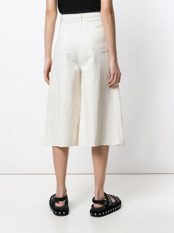 Mcq Alexander Mcqueen Atami Denim Cullotes - Nude & Neutrals