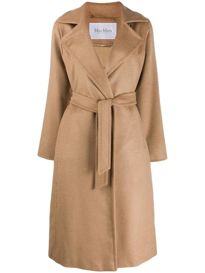 Max Mara Single-breasted Coat - Neutrals