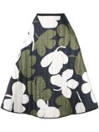 Lee Mathews A-line Floral Print Skirt - Blue