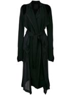 Lost & Found Ria Dunn Deconstructed Trench Coat - Black