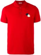 Moncler Logo Polo Shirt, Men's, Size: Large, Red, Cotton