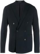 Emporio Armani Classic Double-breasted Blazer - Blue