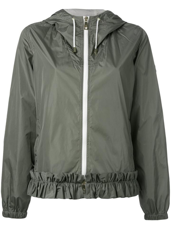 Fay Hooded Bomber Jacket, Women's, Size: Small, Green, Polyamide